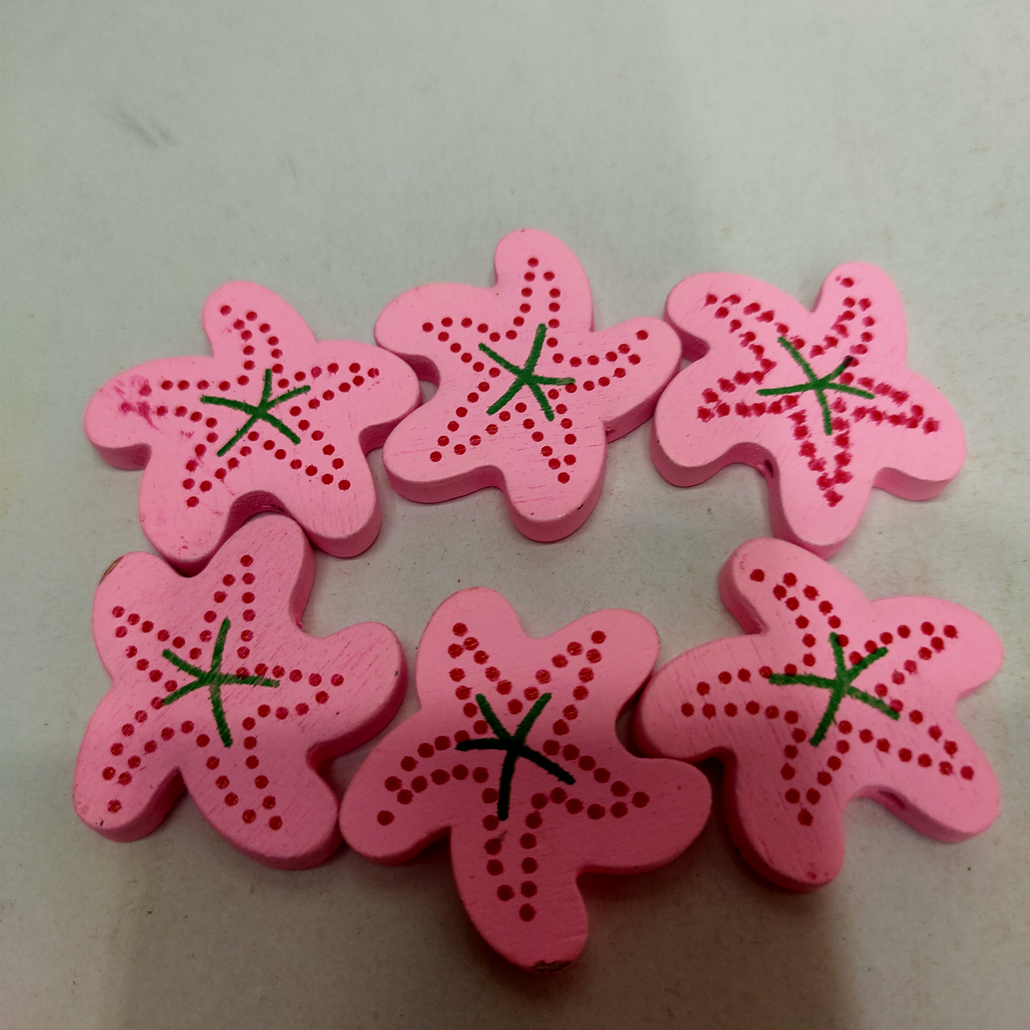 Manufacturers direct wood accessories starfish pink