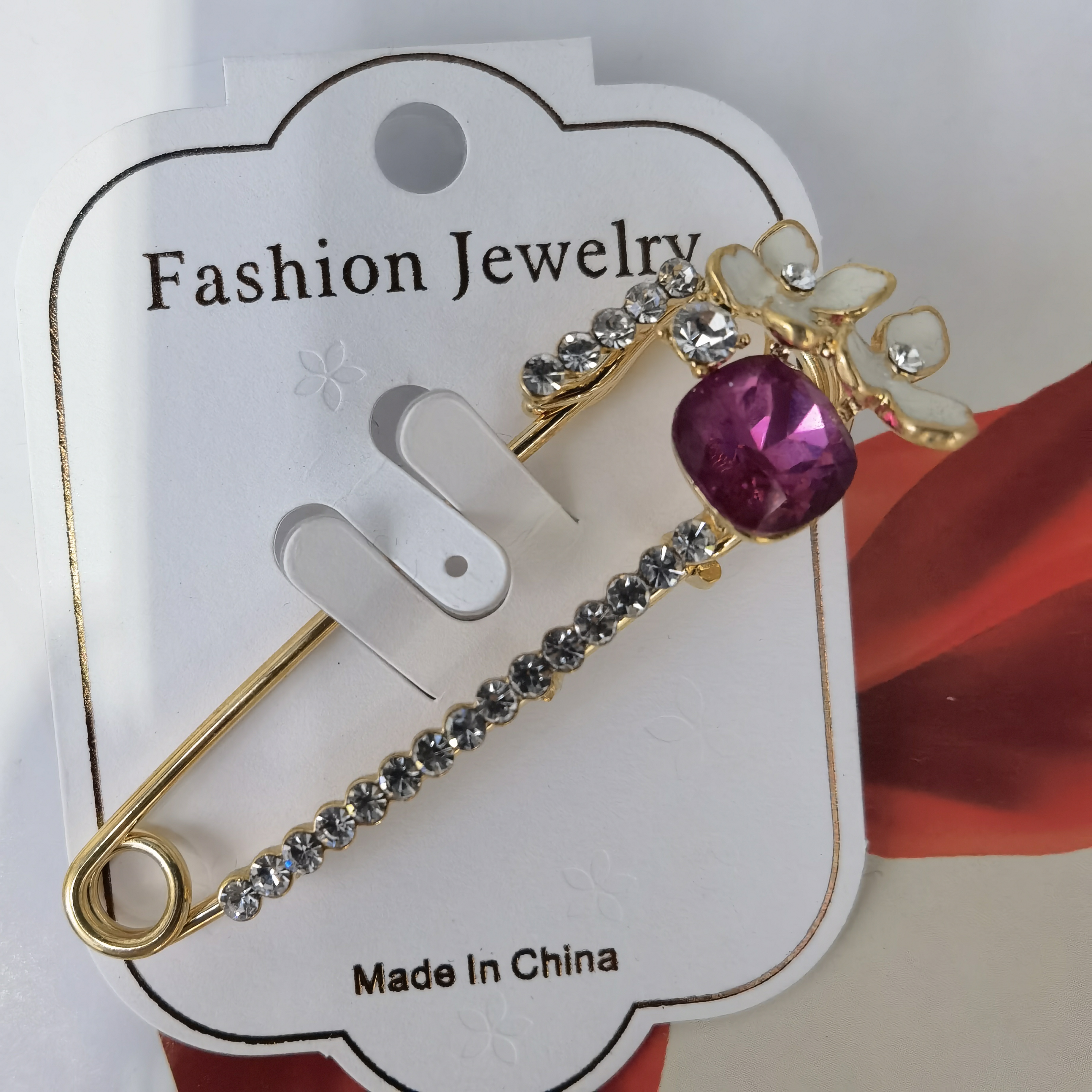 Drip glass pin sweater jacket accessories