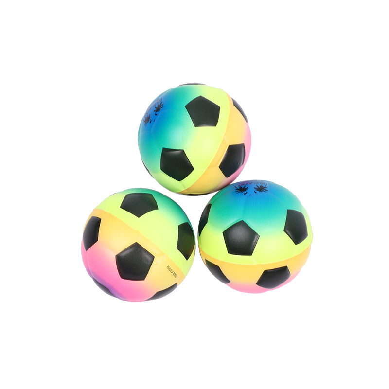 6.3pu球足球小花彩虹数字款海绵发泡弹力球玩具详情图1