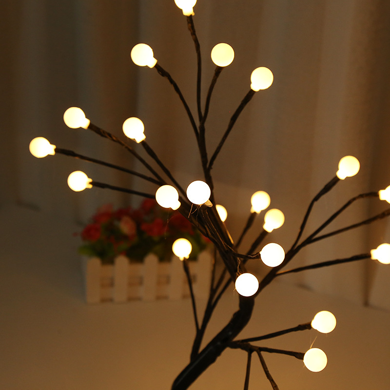 Cross-border supply diamond breathing lights, landscape lights, LED seven-color color-changing outdoor waterproof decorative items, simple forest-style frosted balls details Picture