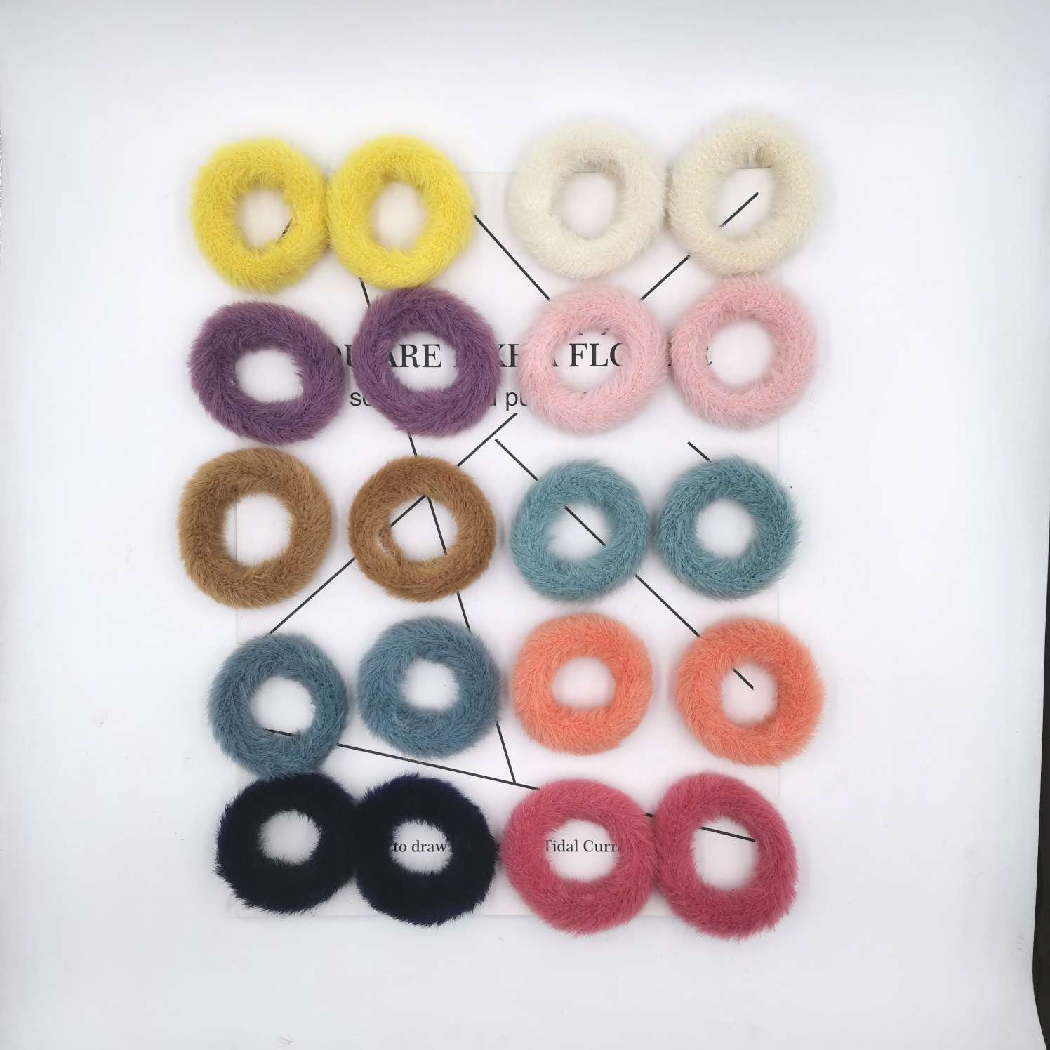 Bestseller mink hair band hair bands, 2 pieces each, 20 pieces per pack, Wenying Accessories Application Scenario