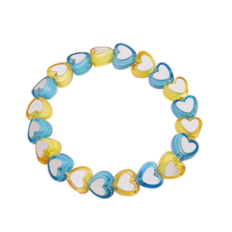 "Love Children's bracelet, acrylic color creative beaded, girls' bracelet, baby jewelry factory direct supply.