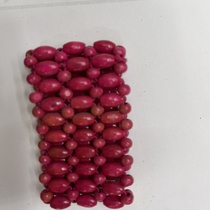 Multiple rows of bracelets