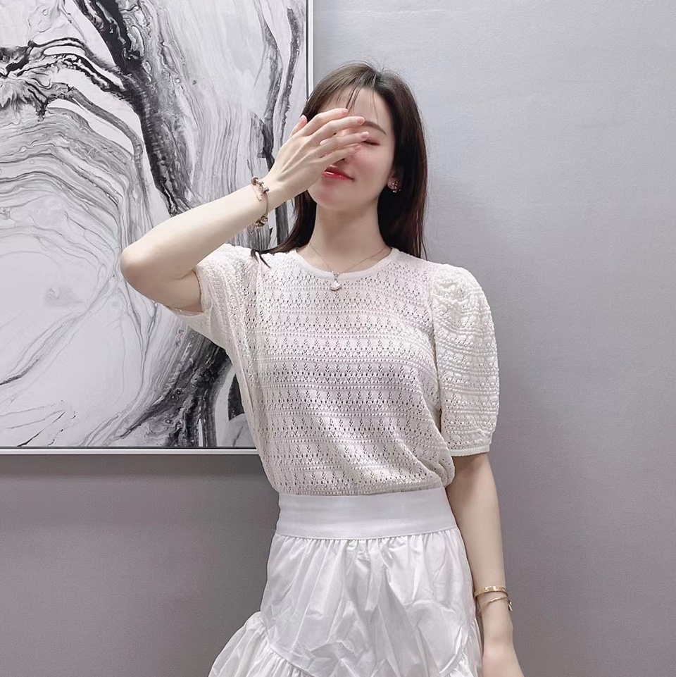 Knitted top white