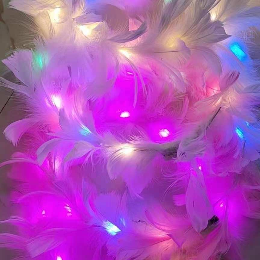 10灯鹅毛花环  