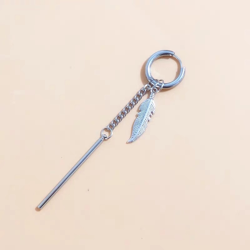 سلسلة الهيب هوب الكورية ذات سلسلة طويلة من الحلي التيتانيوم الفولاذية للرجال Specification image