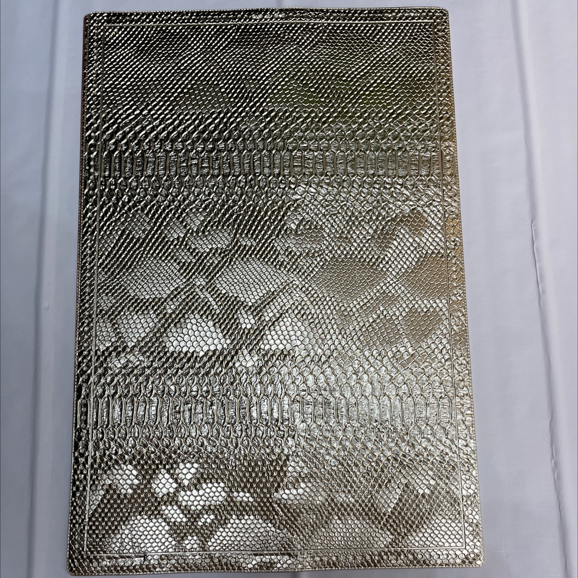 Imitation Leather Serpentine Square