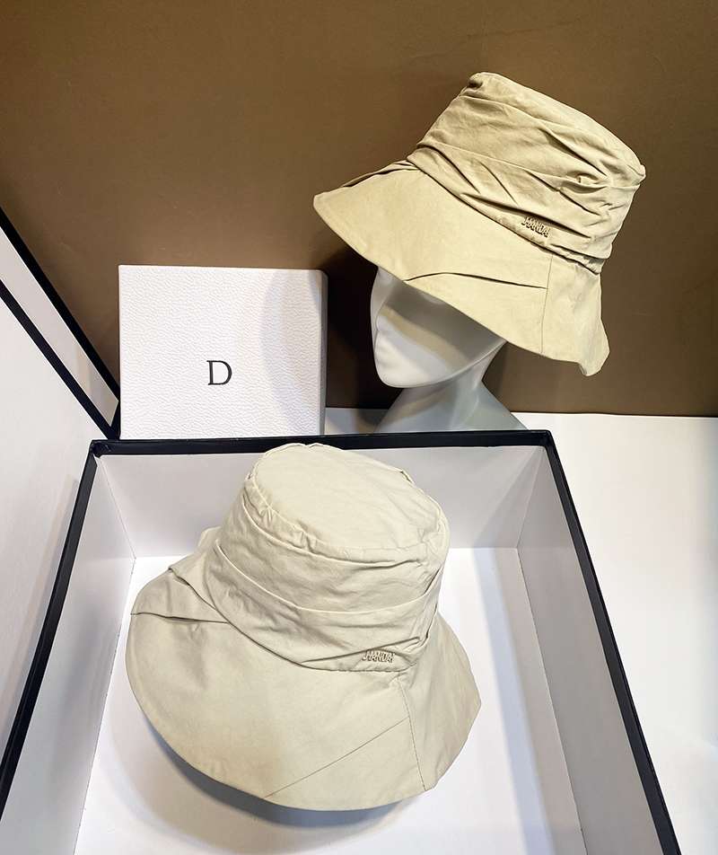 小众显脸小夏天新款港风减龄文艺风琴不规则褶皱山本风盆帽渔夫帽细节图