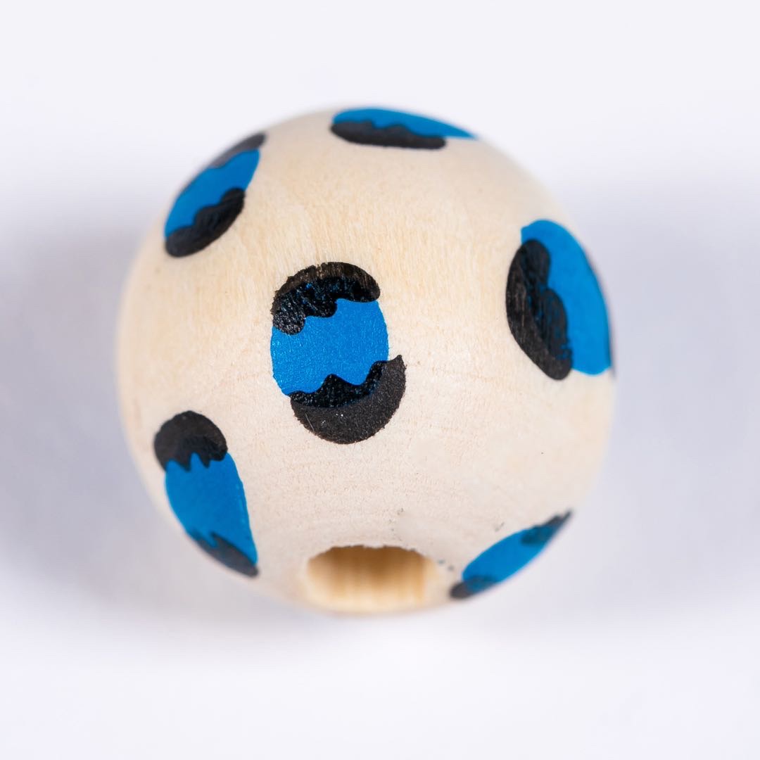 16mm holwood printed leopard print bead earrings and bracelet accessory Application Scenario