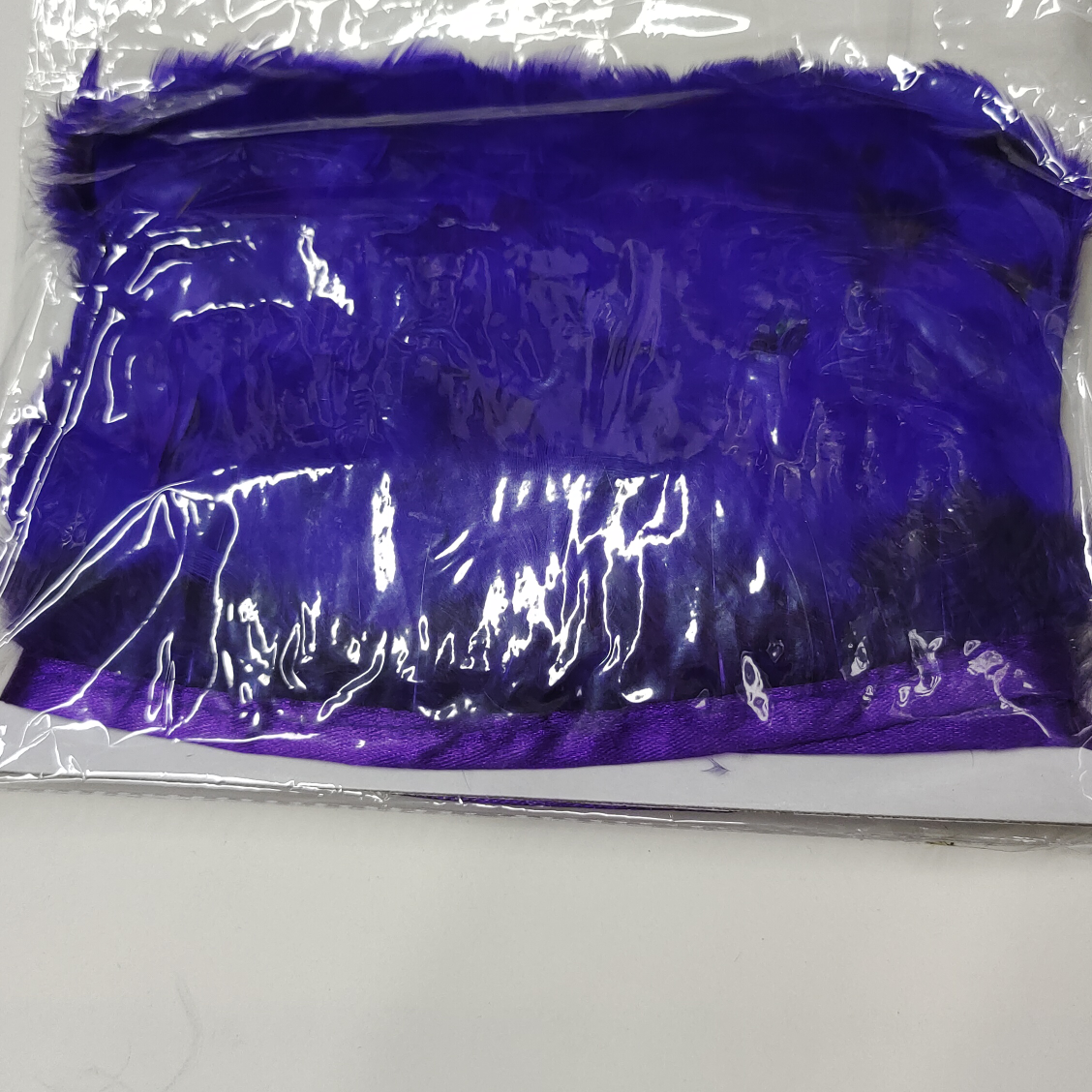 Lady feather bag purple