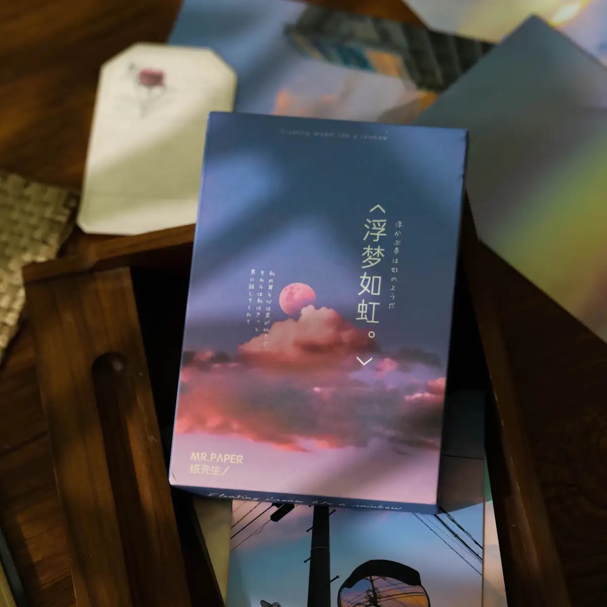 吃心小店 文艺ins风明信片简约手写卡片纸生日祝福毕业贺卡盒装