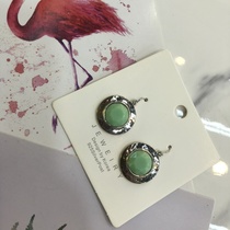 Internet boom fashion trend pearl little green earrings girl