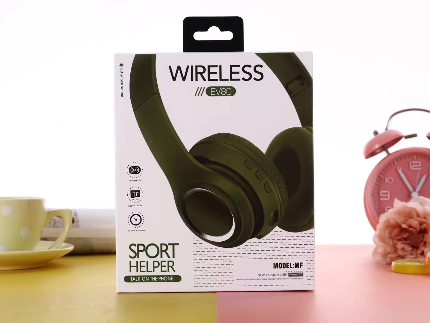 EV80 Bluetooth headphones, wireless headphones detail image 9