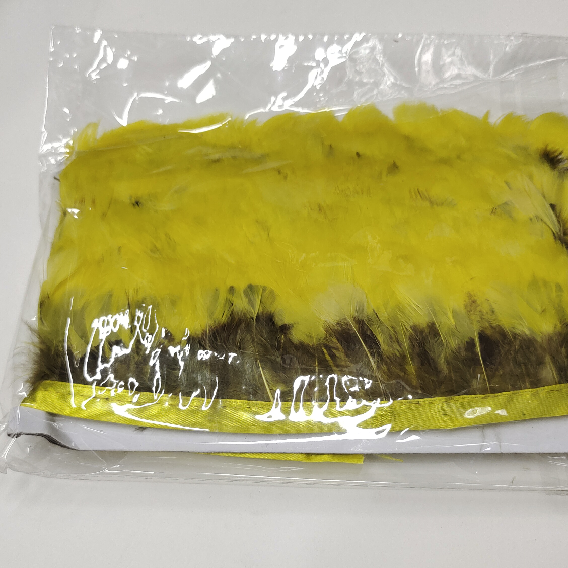 Lady feather bag yellow