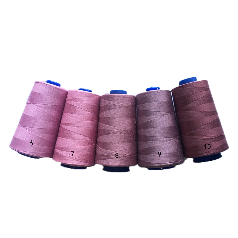 Yimin 402 sewing machine thread 4000Y leather pink needle leather red rust red polyester hand sewing thread