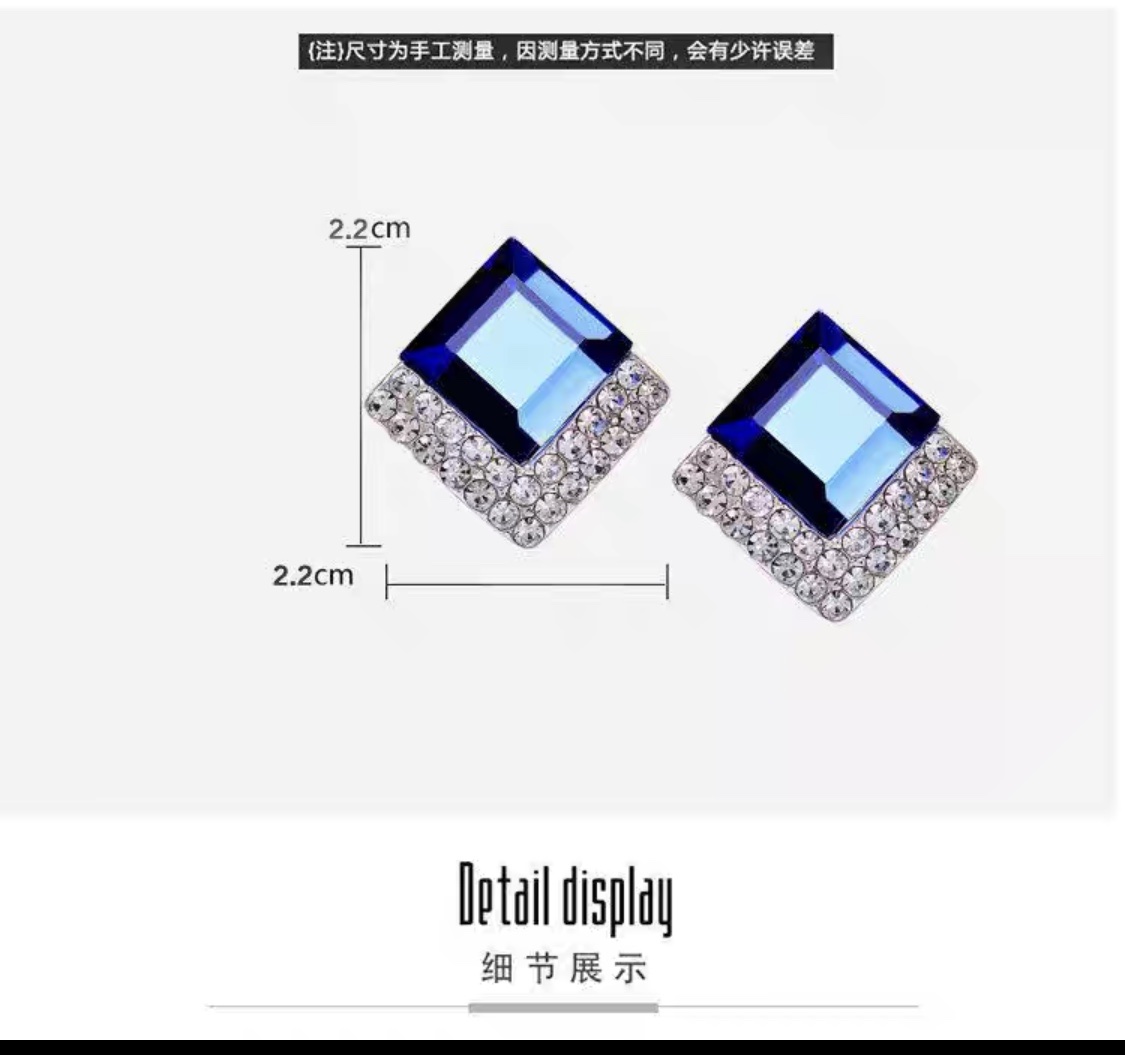 Niche design, fashionable and exquisite, classic Korean-style versatile ear studs that are the same as those worn by celebrities Specification image