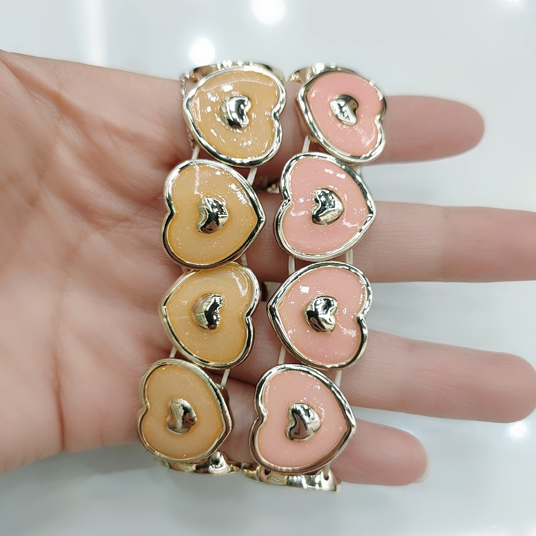 European and American creative personality metal color drip bracelet trend street patter irregular bracelet