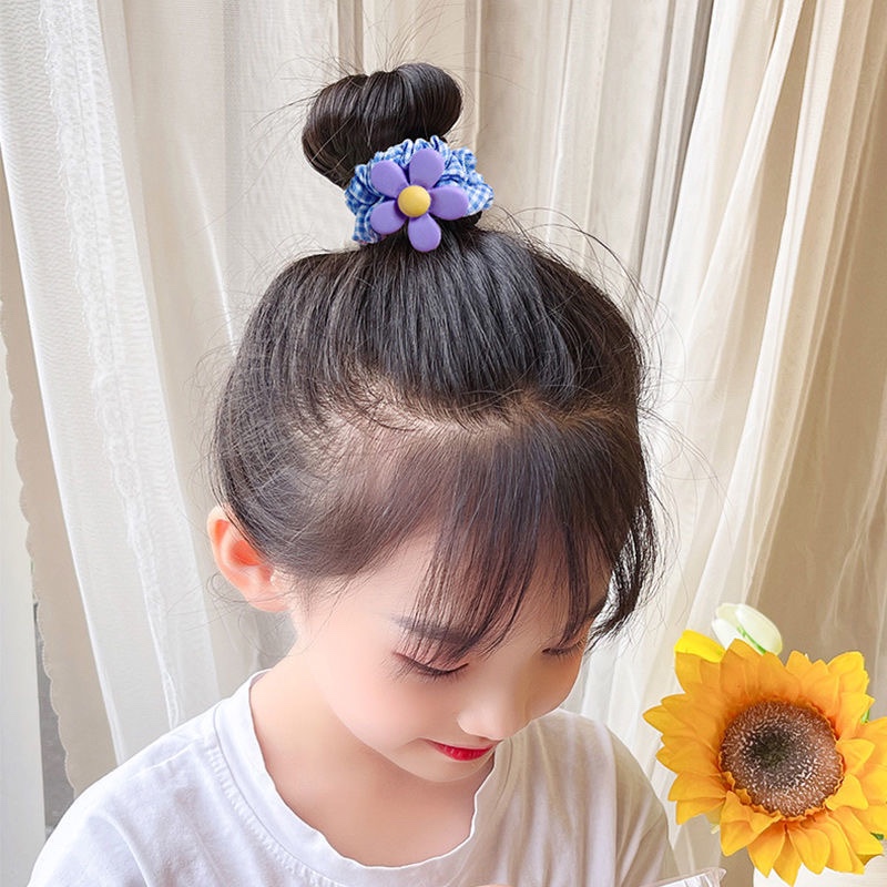 Hair elastic band cute girl large hair band head rope baby does not hurt elastic hair rope