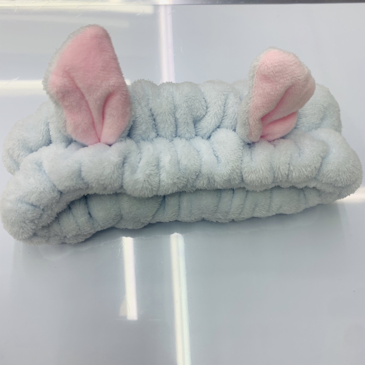 Korean rabbit ears face wash headband