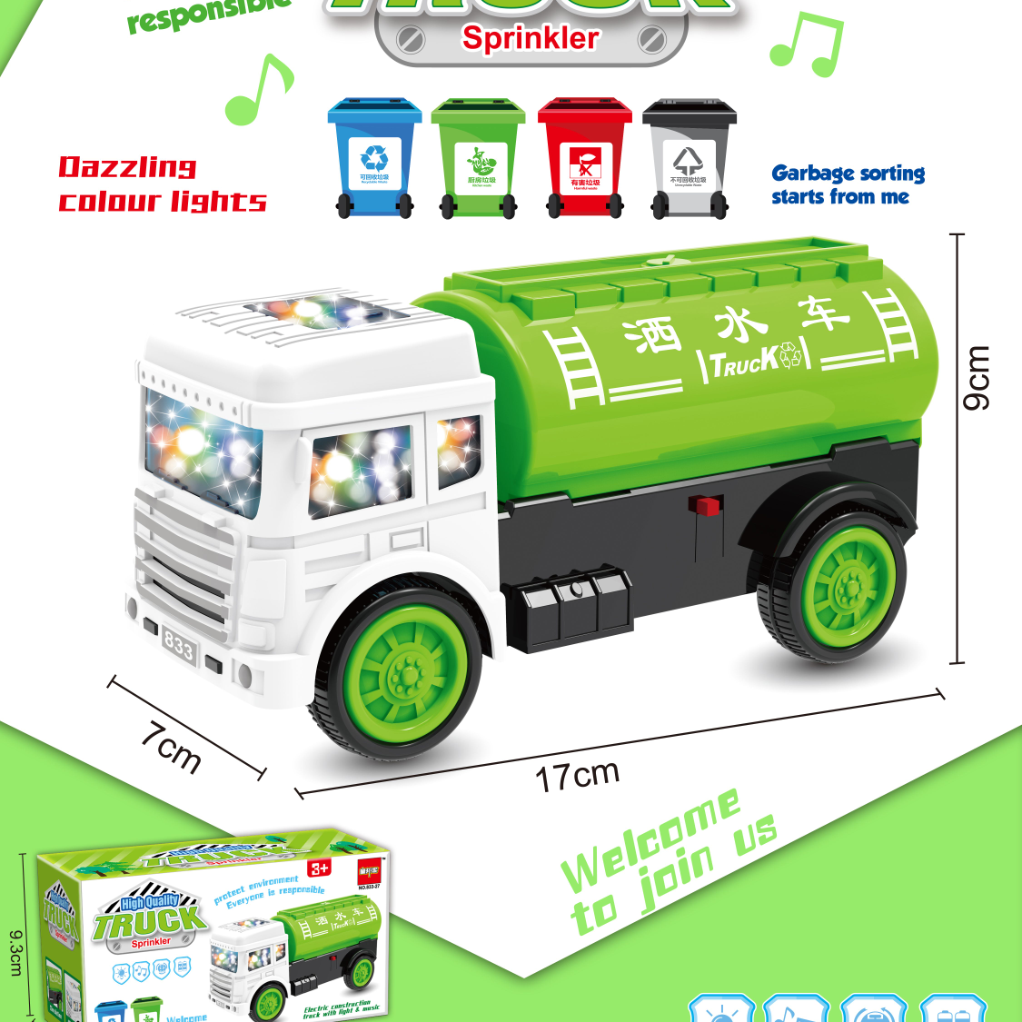 Water sprinkler truck