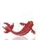 创意好运红鲤鱼胸针大气中国红镶钻别针时尚气质国潮吉祥福鱼配饰产品图