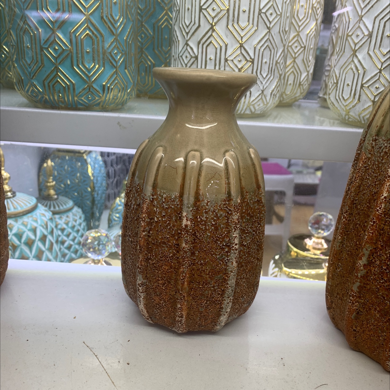 Ceramic vase made old 1