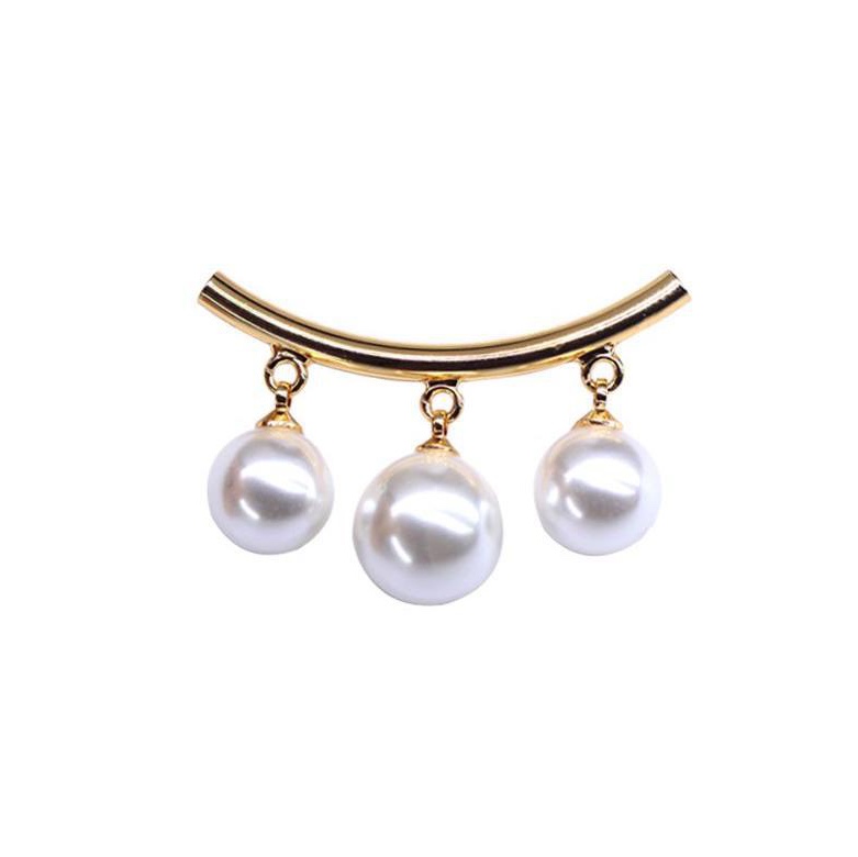 Pearl practical anti-slip brooch Brooch European and American new creative brooch South Korean collar pin pin custom