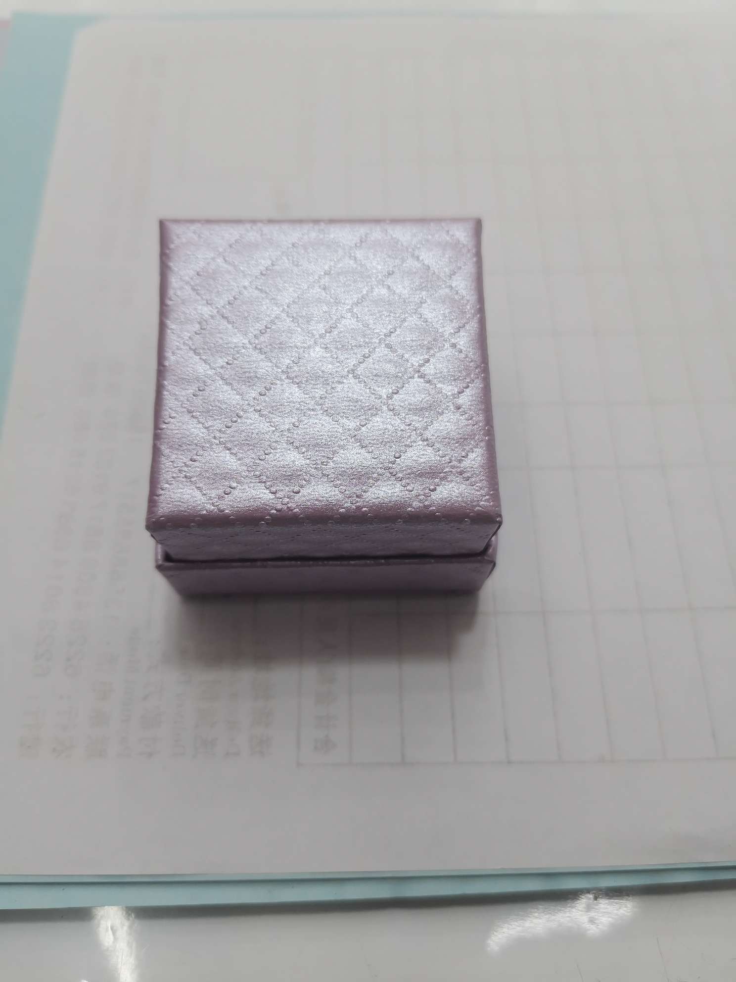 蝴蝶结戒指盒63白底实物图