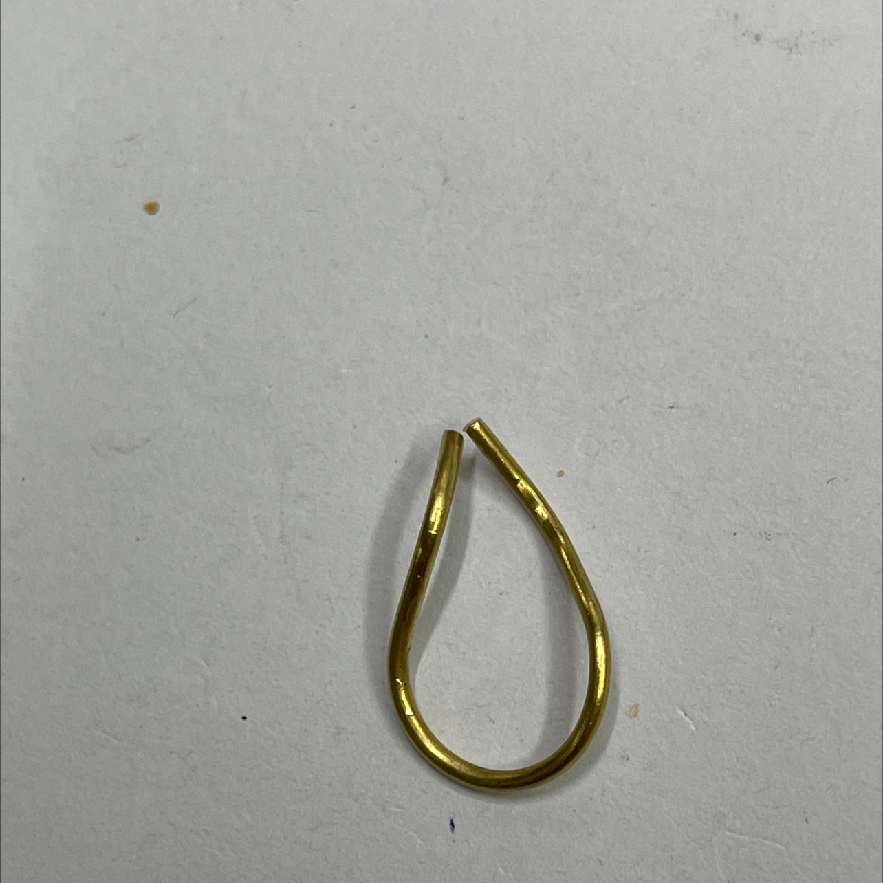 Innovative jewelry accessories: Earrings 1.5x13x20 twisted water drop DIY hardware copper accessories