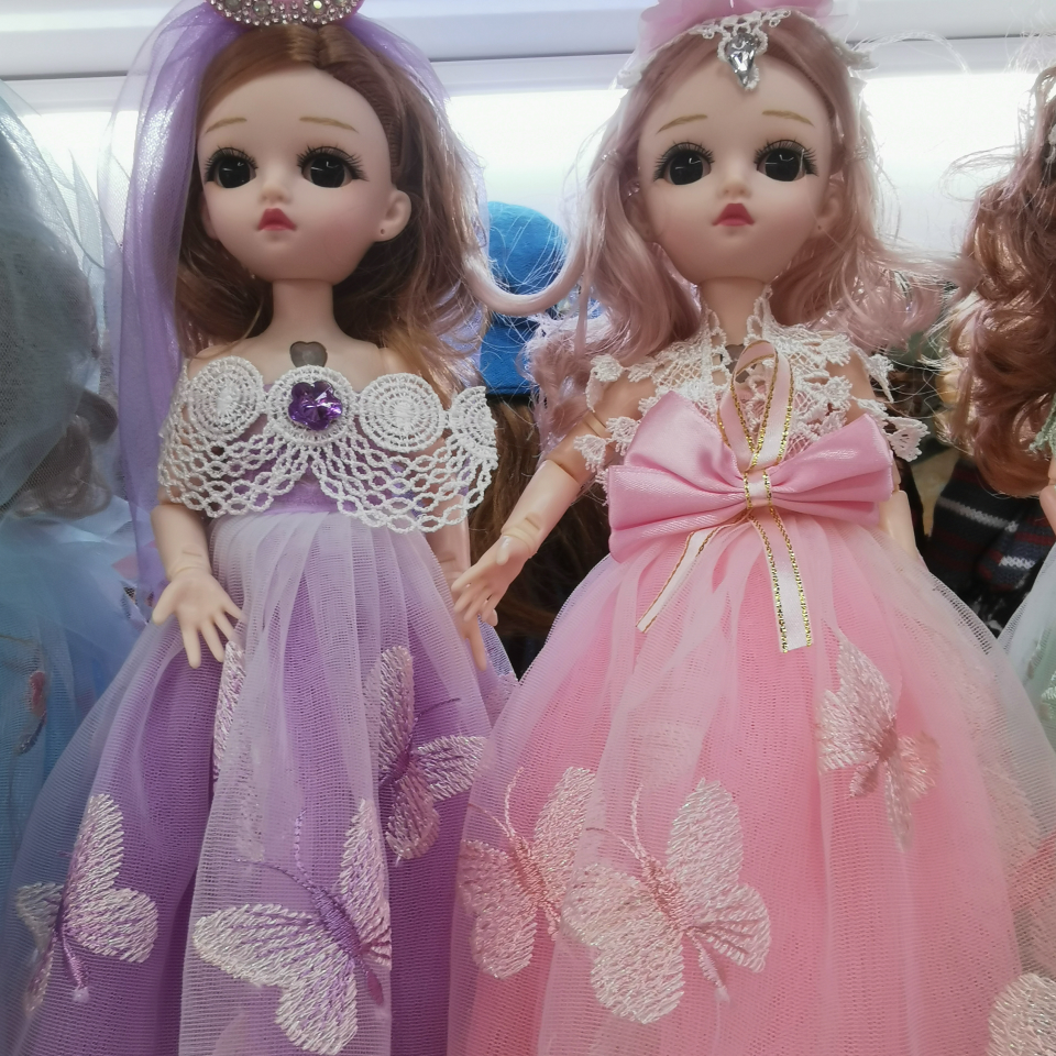 玩具货源批发摆地摊搪胶娃娃会说话的芭比洋娃娃礼盒套装女孩玩具公主单个1详情图1