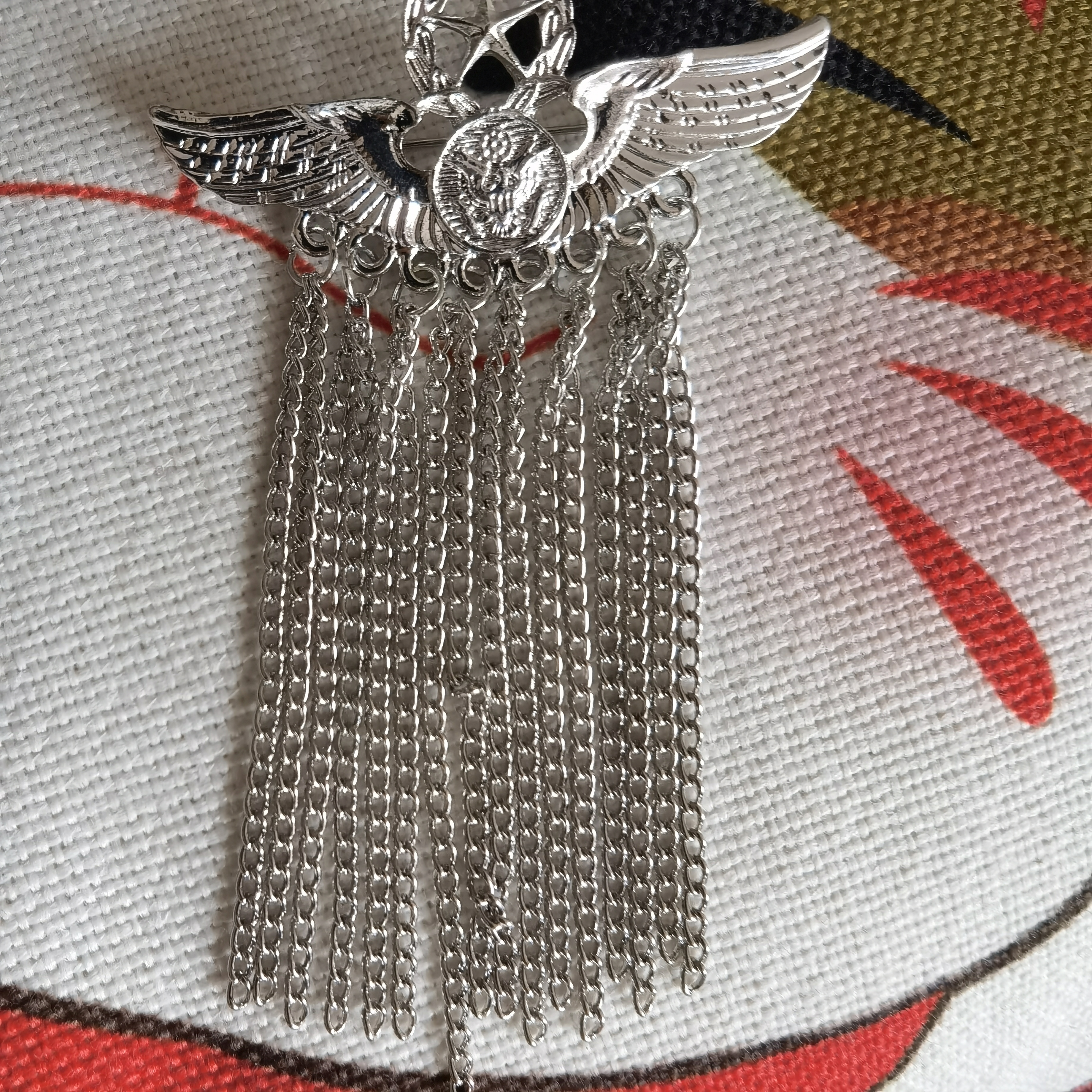 Men's fringe with chain suit accessories