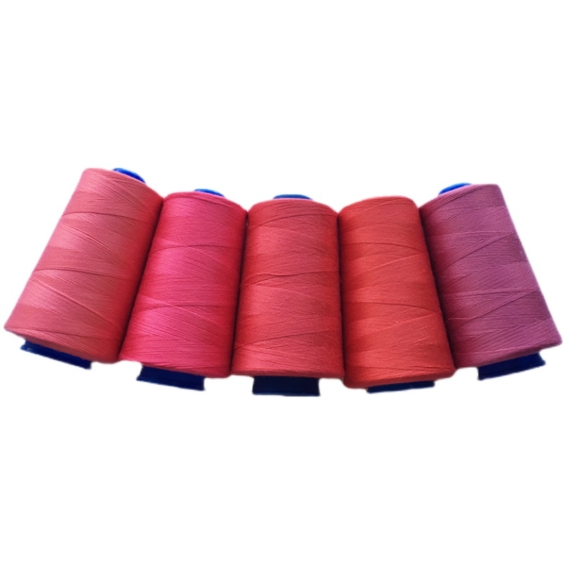 Water pink 402 polyester sewing machine thread orange red sewing thread Water red needle thread household large roll orange thread 8