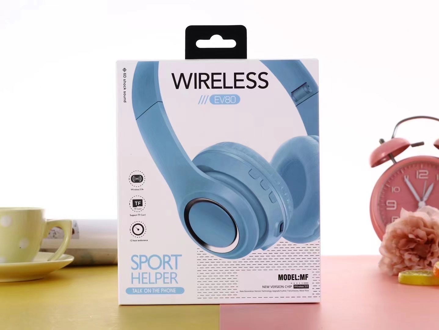 EV80 Bluetooth headphones, wireless headphones detail image 5