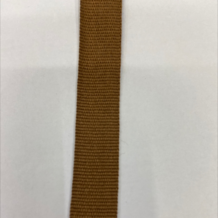 1.5cm polyester light coffee ribbon 20#