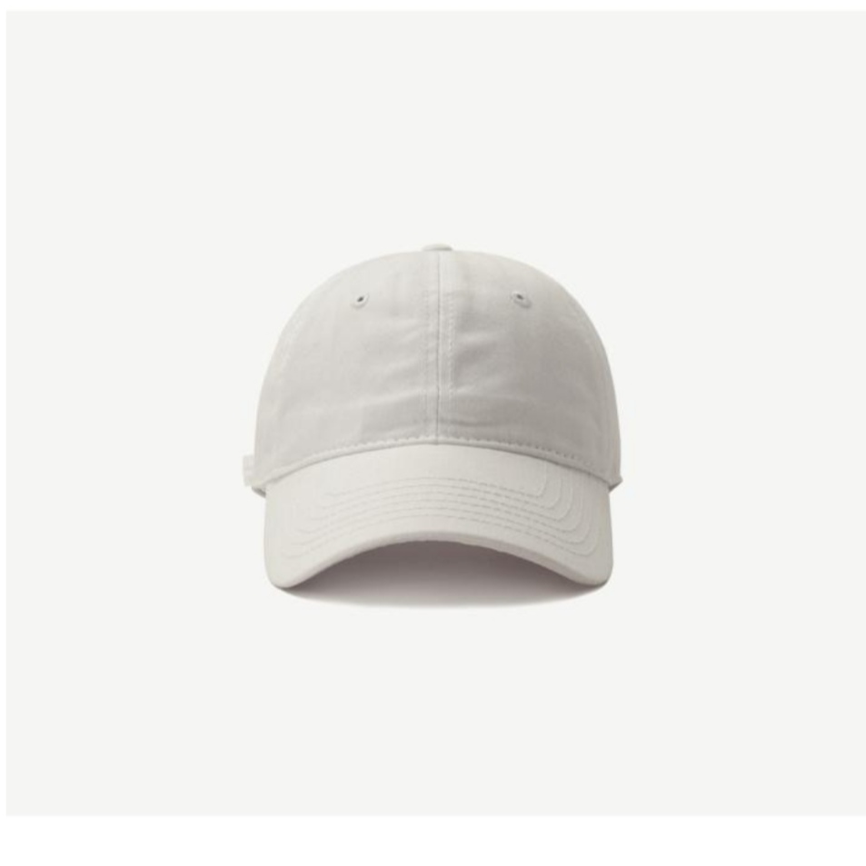 Solid-colored baseball caps, men's and women's trendy Instagram brand, beige, Japanese khaki, versatile for spring and summer details Picture