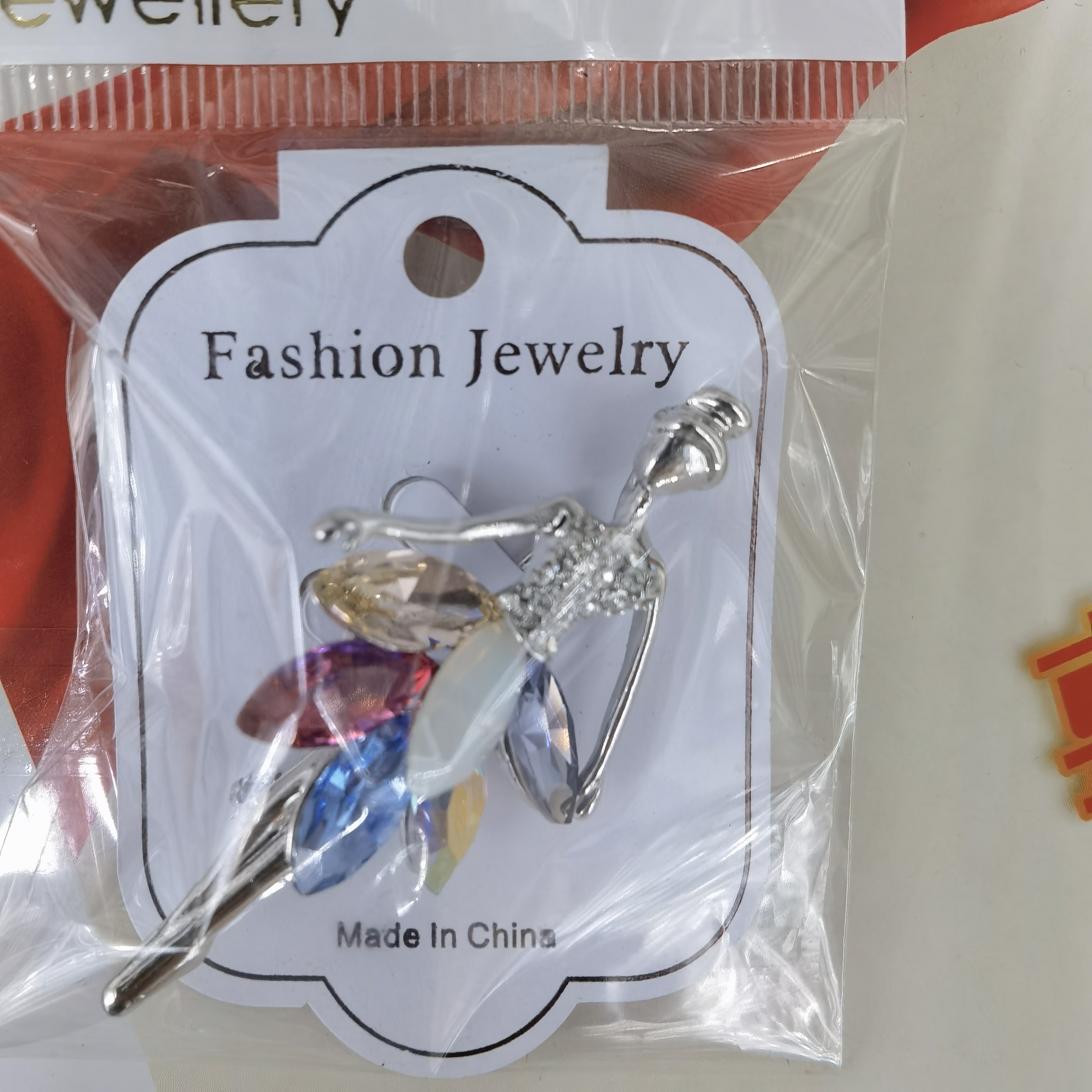 Stained glass brooch for girls