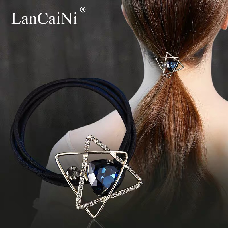 Amiya head rope women Korean simple trend rhinestone head flower hair circle hair rope hair accessories adult holster hair rope tie head band 011