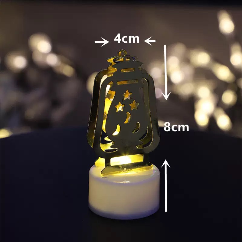 Christmas retro small electronic candle LED oil lamp Moon lighthouse creative decoration gift ethnic wind decorative small oil lamp