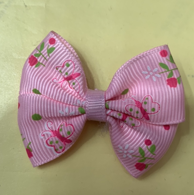 12-point iris ribbed with back-to-back bow duck clip 2021 Internet celebrity