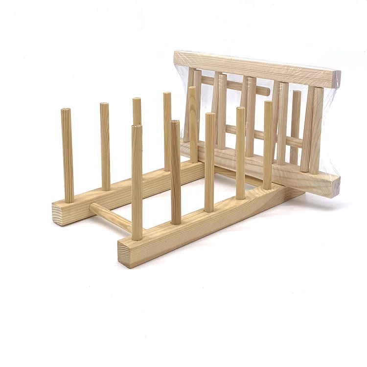 大量生产多功能沥水杯架木质碗碟杯子收纳架创意厨房置物架沥水架详情图1