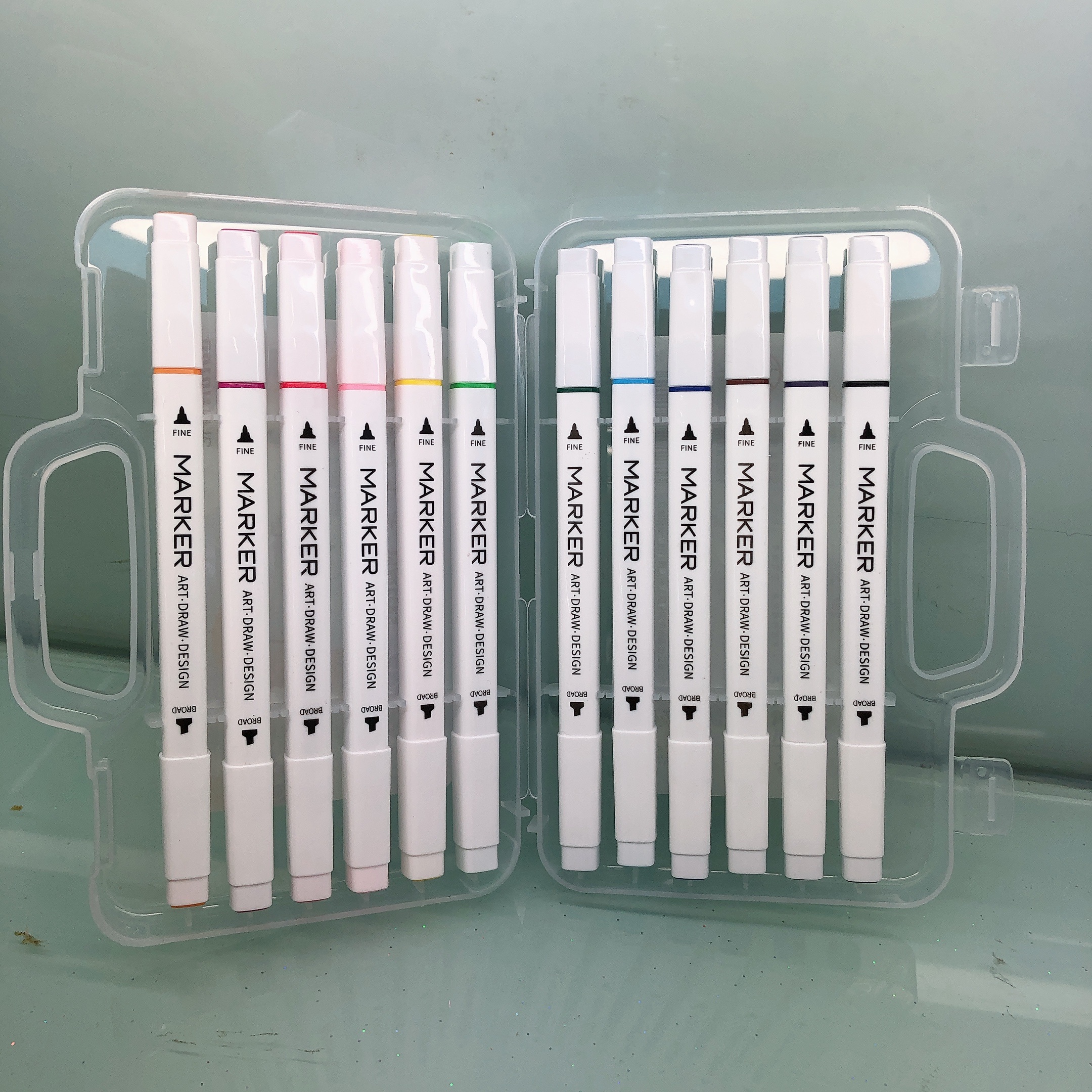 Small Zheng Pen Business Writing Tools Office Culture Marker 518 Four-Corner Water-Based Marker Specification drawing