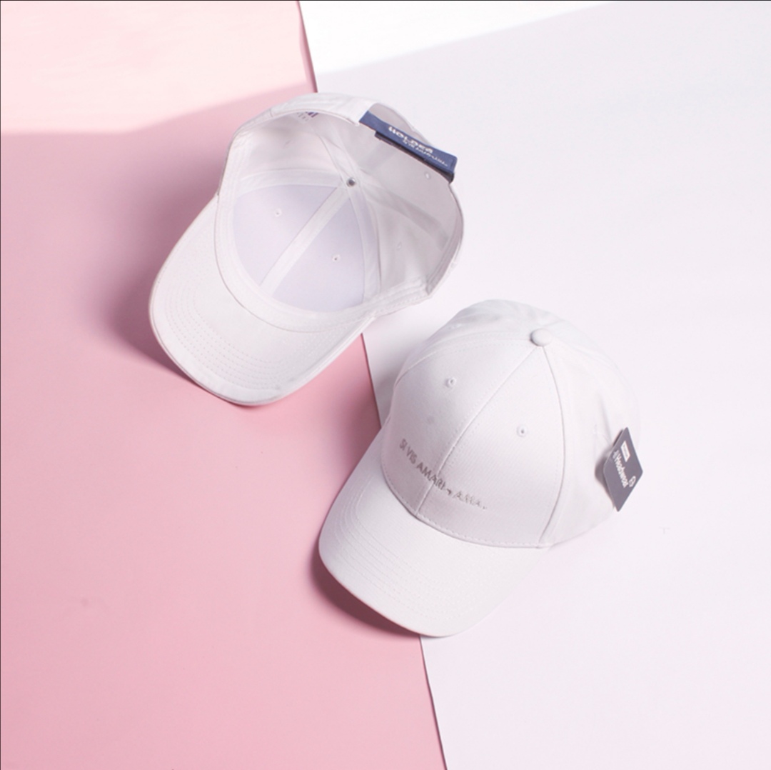Korean version of "uncle" pure cotton letter baseball cap, male and female student couple curved brim sports cap, Korean version of versatile baseball cap, sun hat Specification image