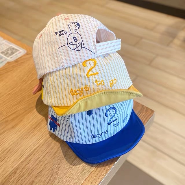 婴儿帽子男童春夏季薄款鸭舌帽婴幼儿可爱超萌刺绣防晒遮阳帽宽檐细节图