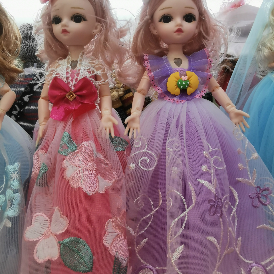 New Girl Plays house, Girl Princess Barbie Doll gift box set, Singing, flexible doll toy supply wholesale, street vending, vinyl doll 1