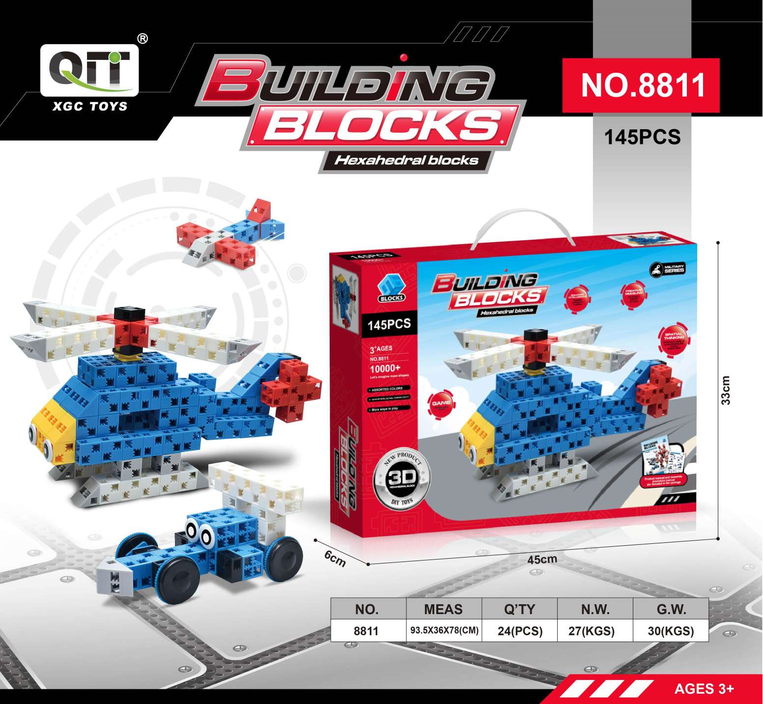 New six-piece building blocks 8813 Application Scenario