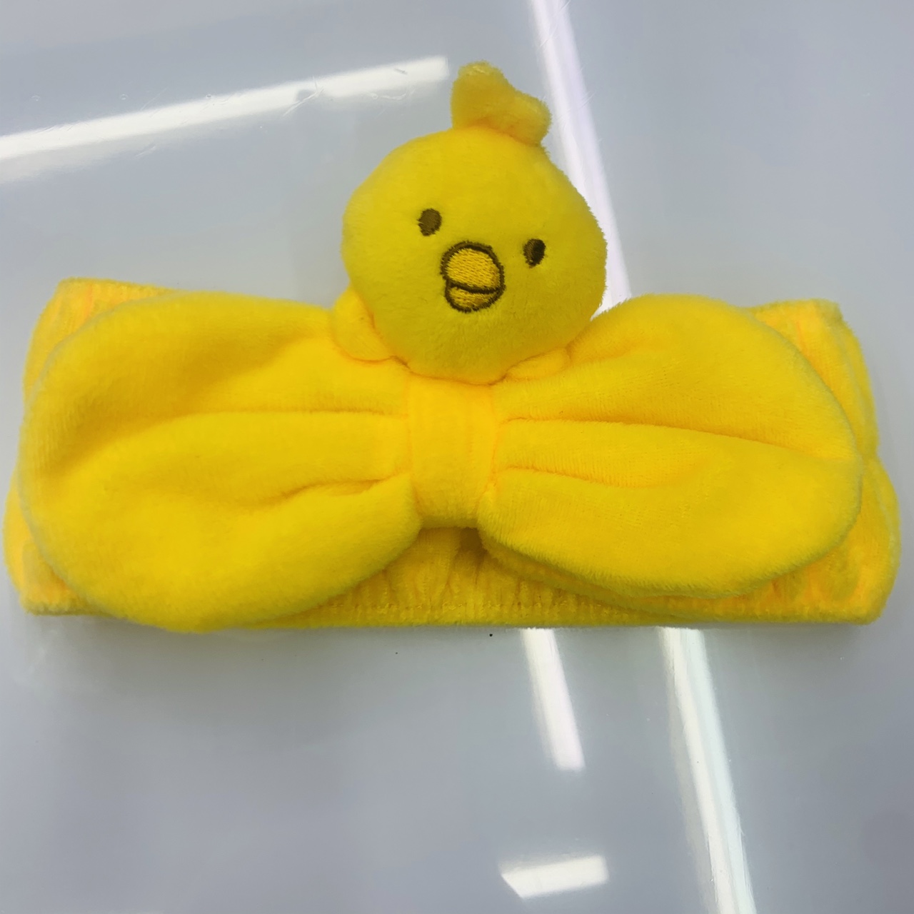 Face wash headband bunny yellow