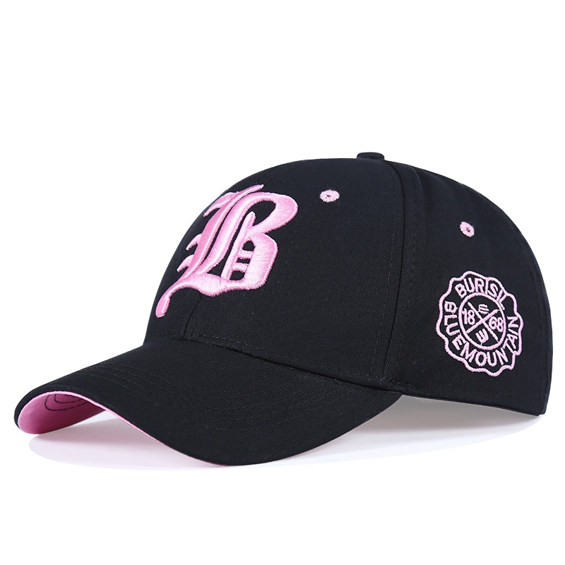 New pure cotton letter baseball caps for male and female students, couple curved sports caps, Korean-style versatile baseball caps detail image 5