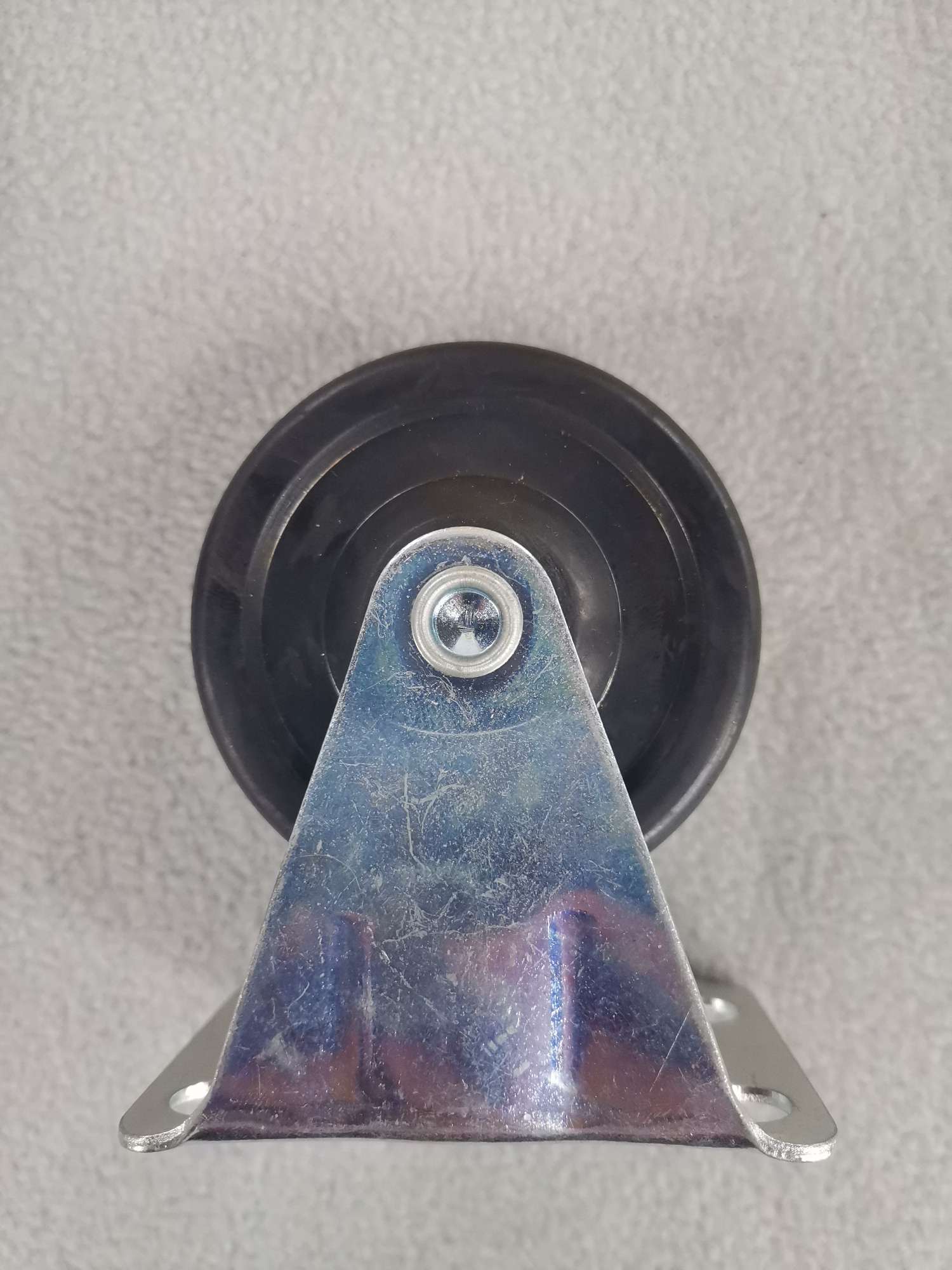 2.5-inch black rubber wheel oriented wheel light casters detail image 3