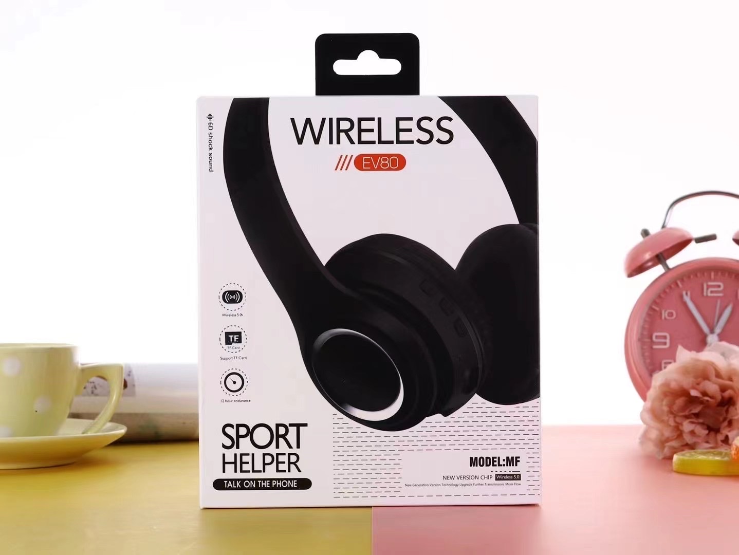 EV80 Bluetooth headphones, wireless headphones detail image 6