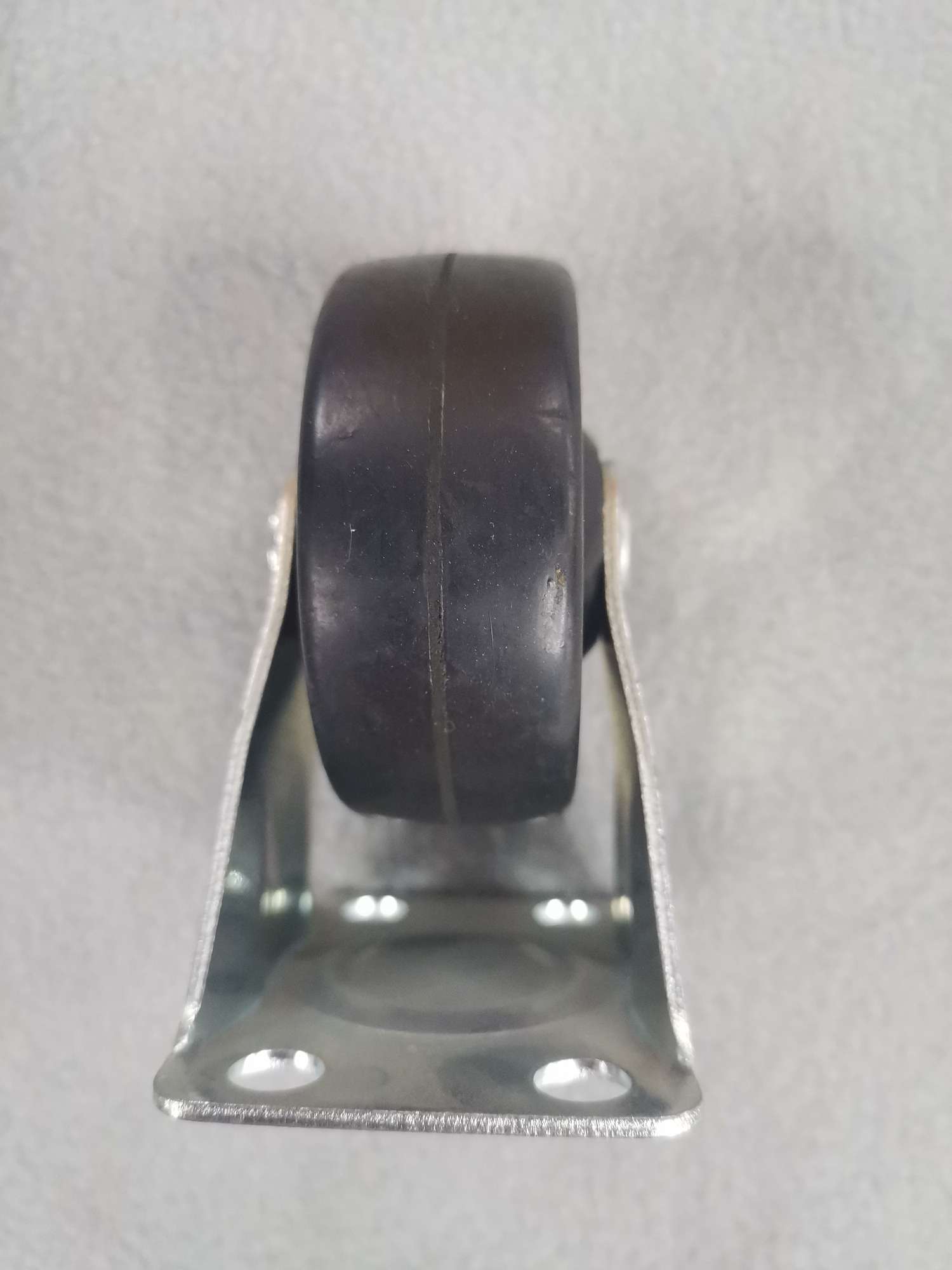 2.5-inch black rubber wheel oriented wheel light casters detail image 1